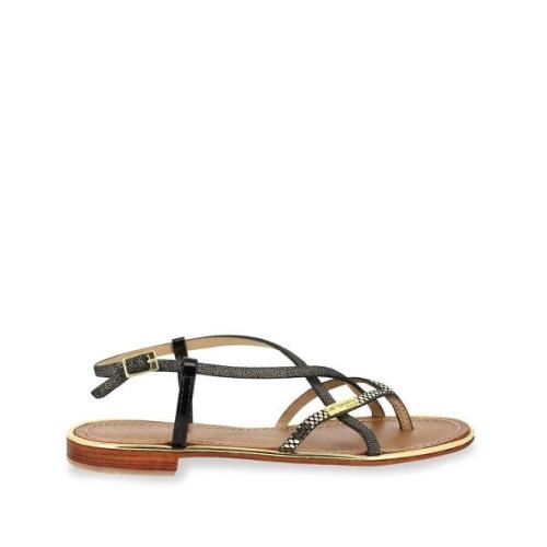 Sandalen in leer Monaco