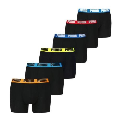 Set van 6 effen boxershorts Everyday