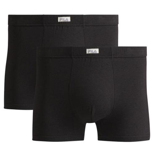 Set van 2 effen boxershorts in viscose van bamboevezels