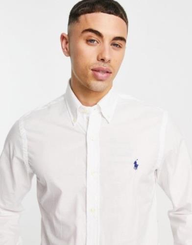 Polo Ralph Lauren poplin shirt slim fit white