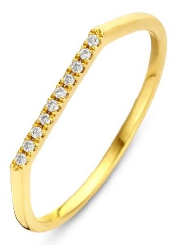 Diamond Point Geelgouden ring 0.04 ct diamant Joy