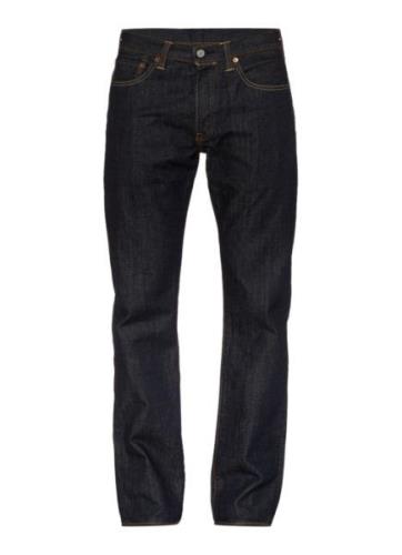 Levi's 501 mid waist straight leg jeans met donkere wassing