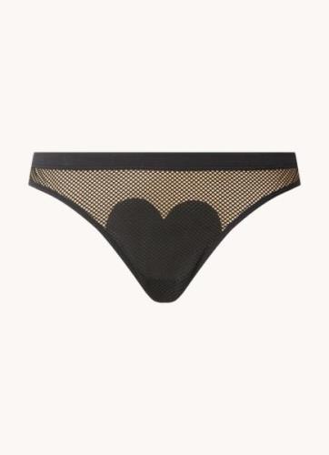 Marlies Dekkers Heartbreaker tanga met mesh en print