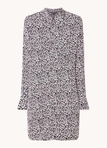 Whistles Helena mini blousejurk met print