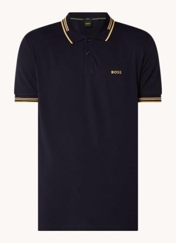 HUGO BOSS Paul slim fit polo van piqué katoen met logo