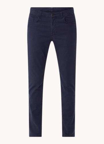 Boggi Milano Claude slim fit jeans in lyocellblend met donkere wassing