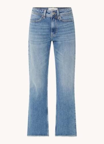 ba&sh Booty high waist flared cropped jeans met medium wassing