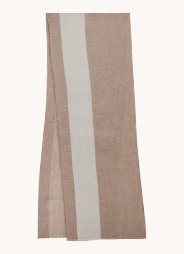 Reiss Beatrix sjaal in linnenblend 190 x 65 cm