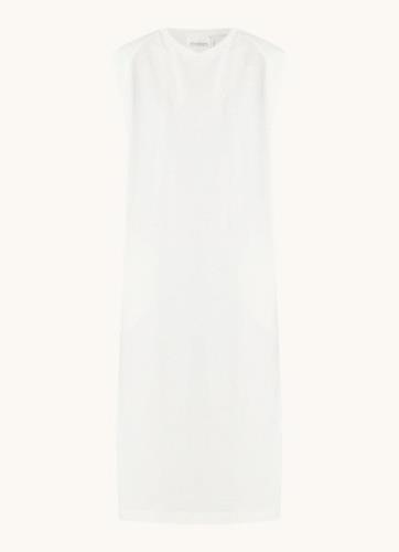 CLOSED Midi jurk van biologisch katoen met split en steekzakken
