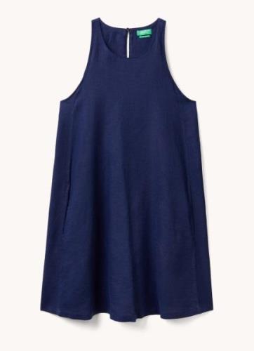 Benetton Mini jurk van linnen met steekzakken