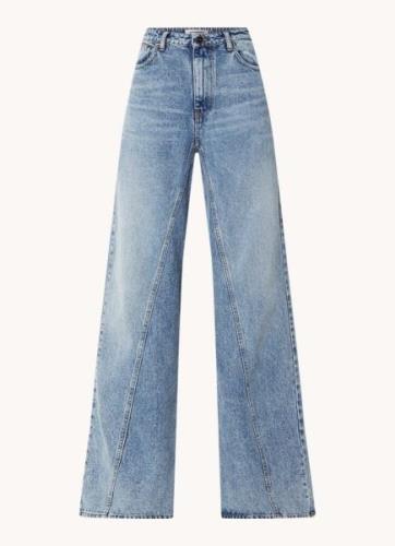 Co'Couture Vika high waist wide leg jeans met medium wassing