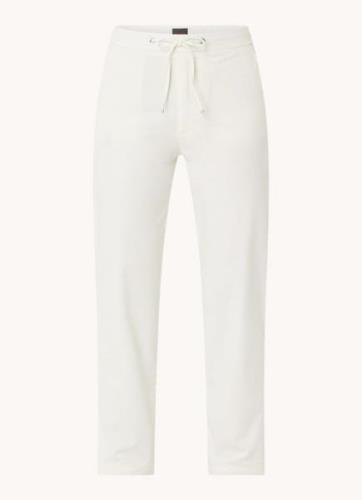 HUGO BOSS Tapata high waist straight fit cropped pantalon met steekzak...