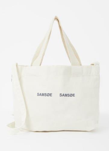 SAMSØE SAMSØE Safrinka Mini shopper met logo