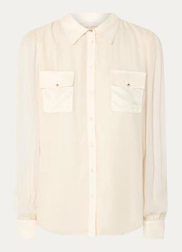 Liu Jo Camicia semi-transparante blouse met borstzakken