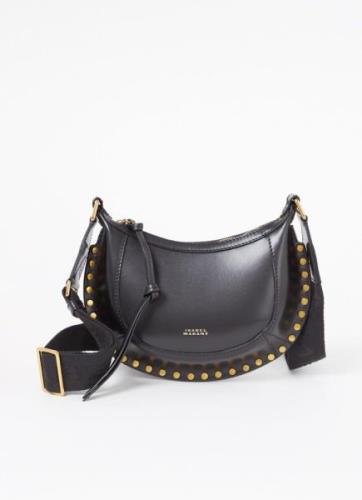 Isabel Marant Mini Moon schoudertas van kalfsleer met studs