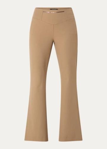 NIKKIE Domenica high waist flared fit pantalon met steekzakken