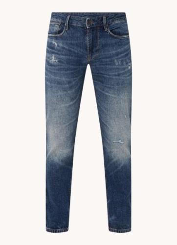 Emporio Armani Tapered fit jeans met medium wassing