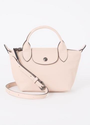 Longchamp Le Pliage Xtra handtas XS van leer met afneembare schouderri...