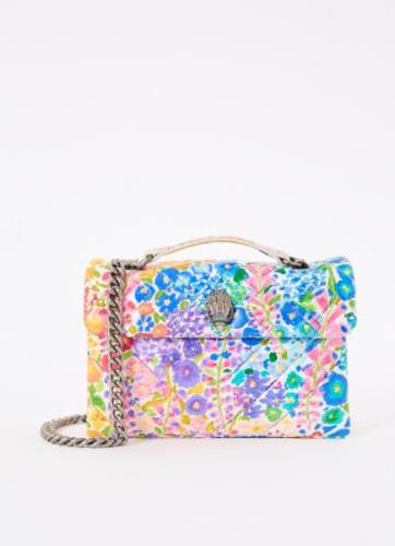 Kurt Geiger Kensington crossbodytas van leer met bloemenprint