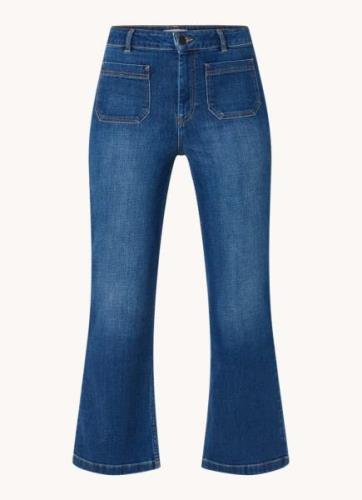 Gerard Darel Catalina high waist flared cropped jeans met medium wassi...