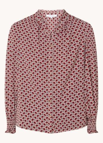 Gerard Darel Belly blouse met bloemenprint en ballonmouw