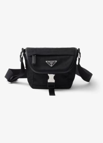 Prada Re-Nylon crossbodytas met leren details