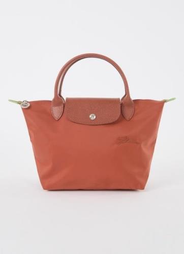 Longchamp Le Pliage Green handtas S met leren details