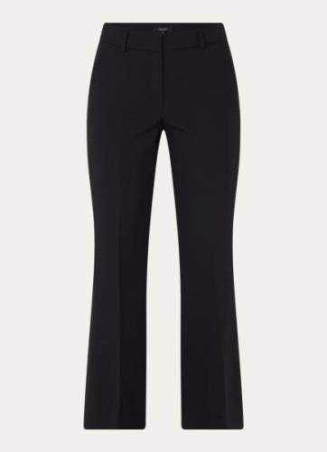 Claudia Sträter High waist flared fit pantalon met steekzakken