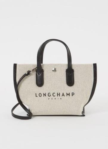 Longchamp Essential Toile crossbodytas XS van canvas met afneembare sc...