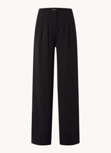 French Connection Harrie high waist wide fit pantalon met steekzakken