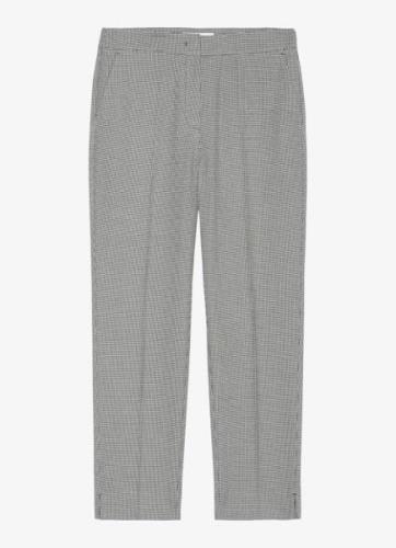 Marc O'Polo Tapered fit pantalon met pied-de-poule dessin en steekzakk...