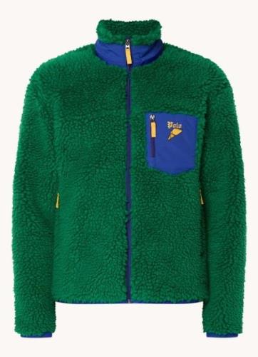 Ralph Lauren Jack van teddy met ritszakken en logoborduring