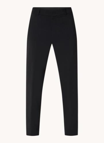 Vanilia High waist tapered fit cropped pantalon met steekzakken