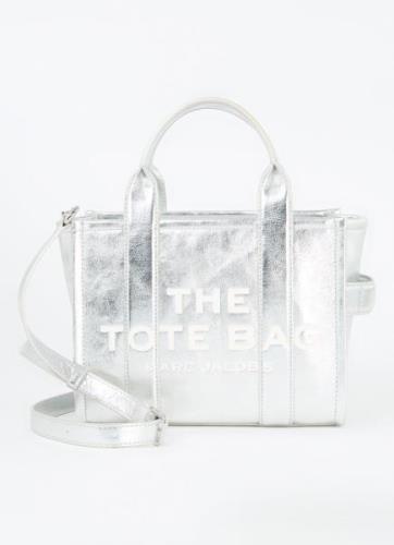 Marc Jacobs The Small Tote handtas van leer met metallic finish