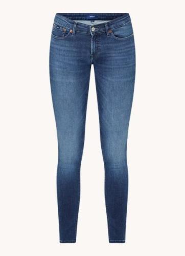 Denham Kyo mid waist skinny jeans met donkere wassing