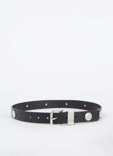 Maje Riem van leer met studs