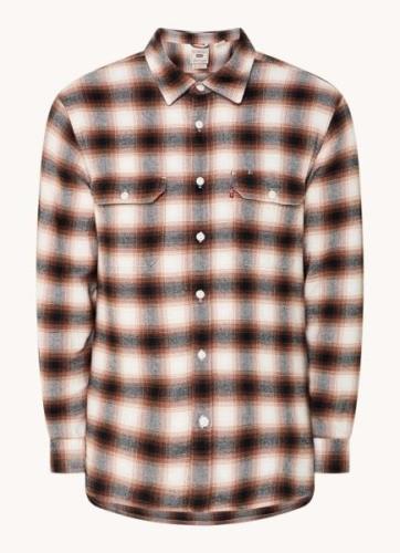 Levi's Jackson overshirt met ruitdessin en borstzakken