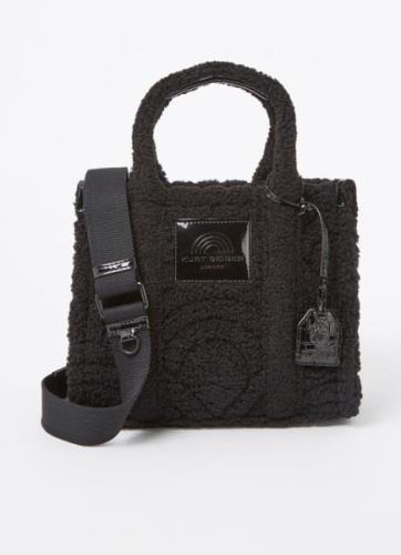 Kurt Geiger Southbank Small handtas van teddy met afneembare schouderr...