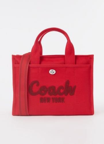 Coach Cargo handtas van canvas met logoborduring en afneembare schoude...