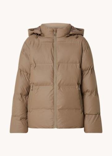 Neo Noir Fox puffer jack met afneembare capuchon