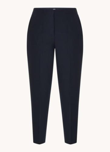 HUGO BOSS Mid waist tapered fit cropped pantalon met steekzakken