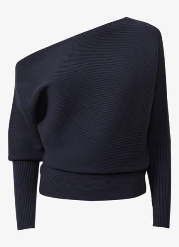 Reiss Lorna asymmetrische top met ribstructuur