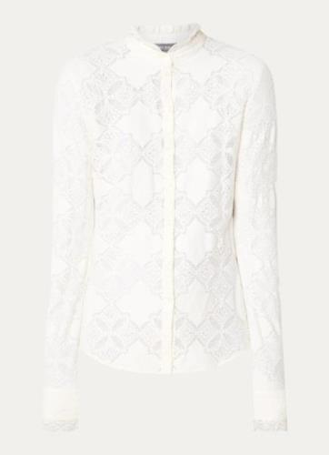 Mos Mosh MMJetta Lace blouse met opengewerkt dessin