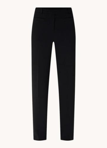 ba&sh High waist straight fit pantalon met paspelzakken