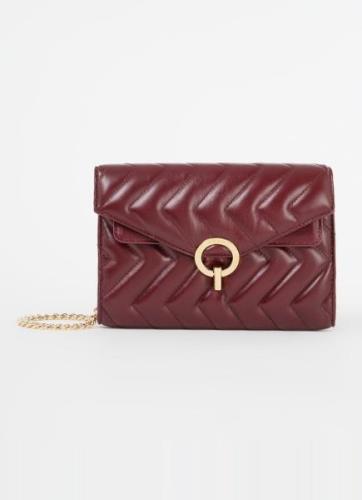 Sandro Clutch van leer met afneembare schouderriem