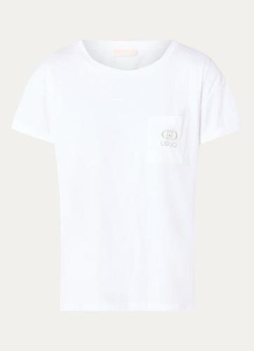 Liu Jo T-shirt met borstzak en logo