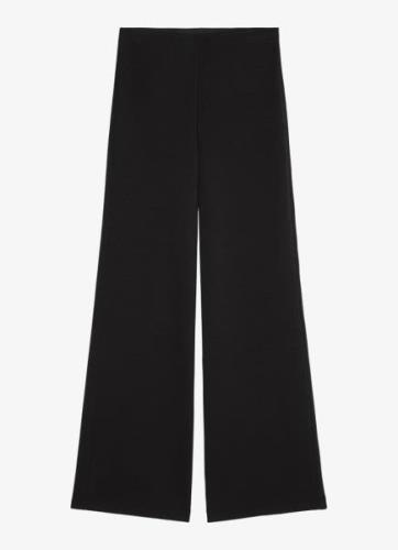 Marc O'Polo High waist wide fit pantalon in biologische katoenblend