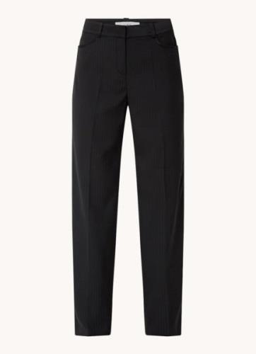 ba&sh Skad mid waist straight fit pantalon in scheerwolblend