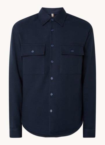 HUGO BOSS C-Owen regular fit overshirt met borstzakken