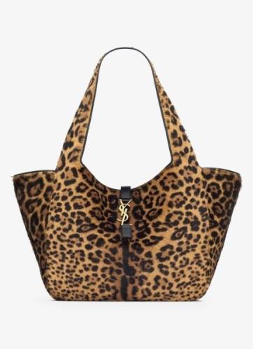 Saint Laurent Bea shopper van kalfsleer met ponyhair